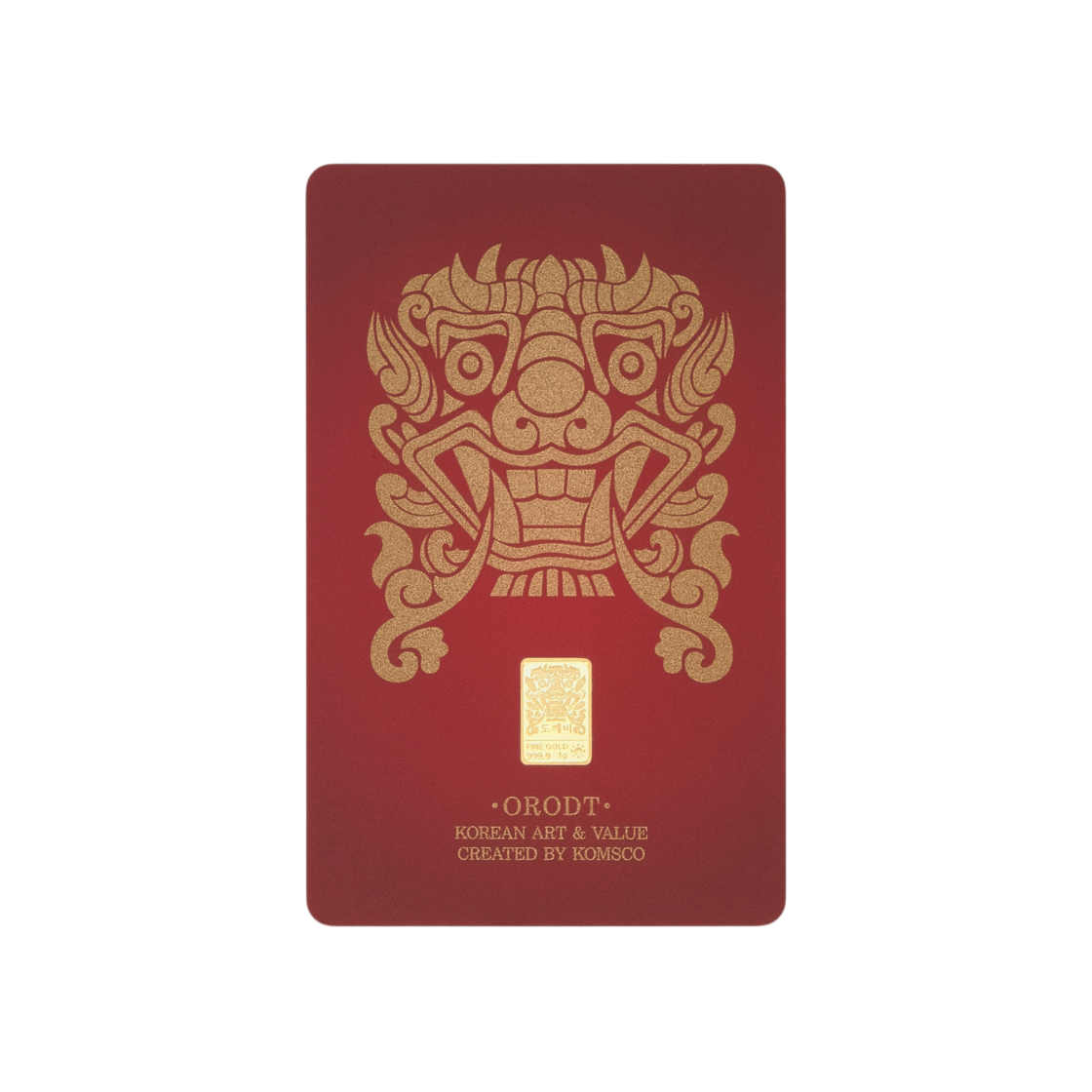 금 한국조폐공사 도깨비 카드형 골드 1g(Gold KOMSCO Dokkebi Card Type Gold 1g)