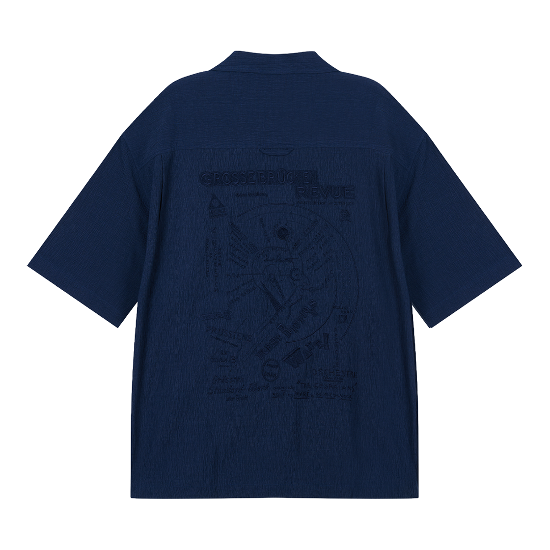 지오송지오 슈비터스 하프 셔츠 네이비 ZI3SH307NY(ZIOSONGZIO Schwitters Half Shirt Navy) - 1