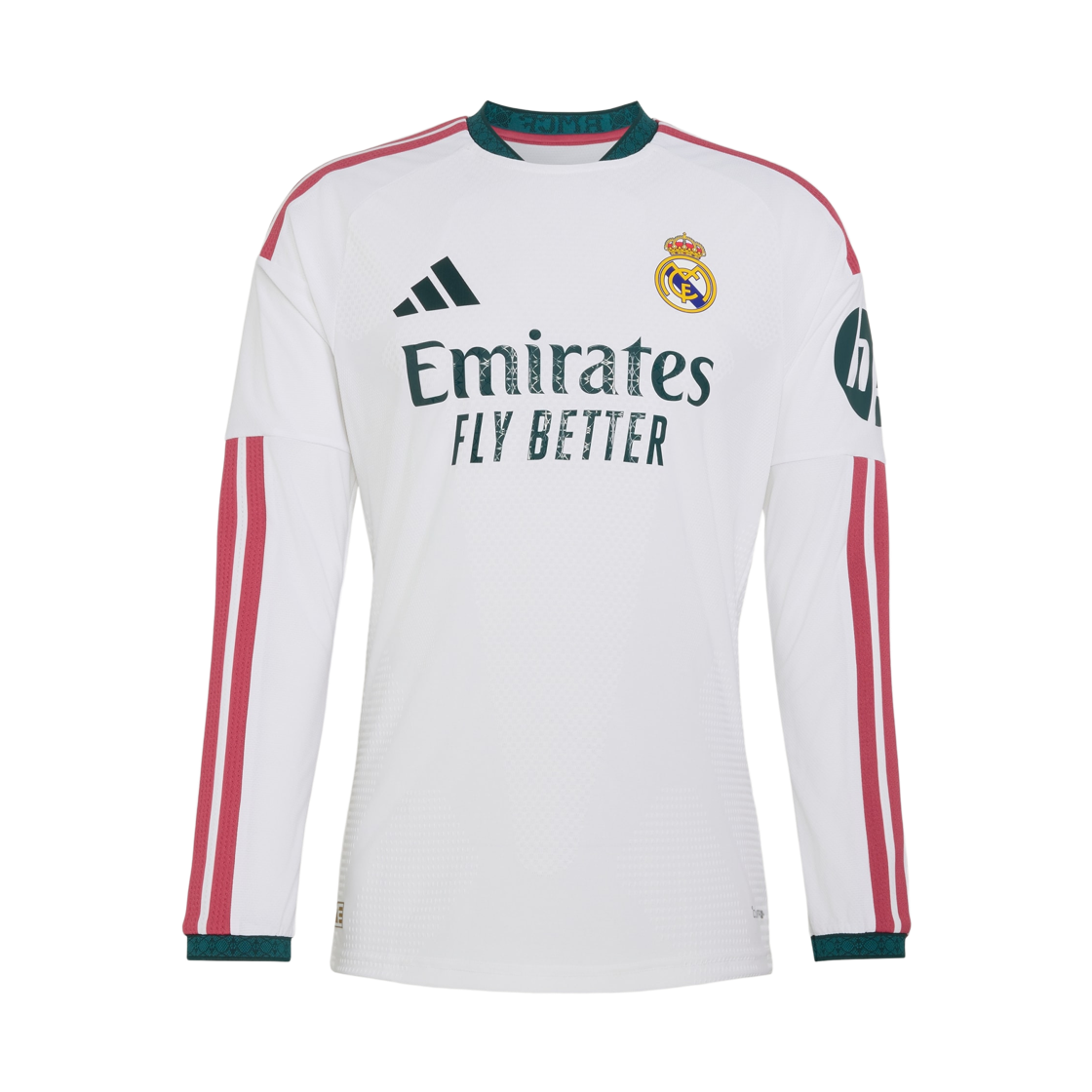 KC3943 Adidas Real Madrid 26/27 Long Sleeve Home Authentic Jersey White - US Sizing (Non Marking Ver.)