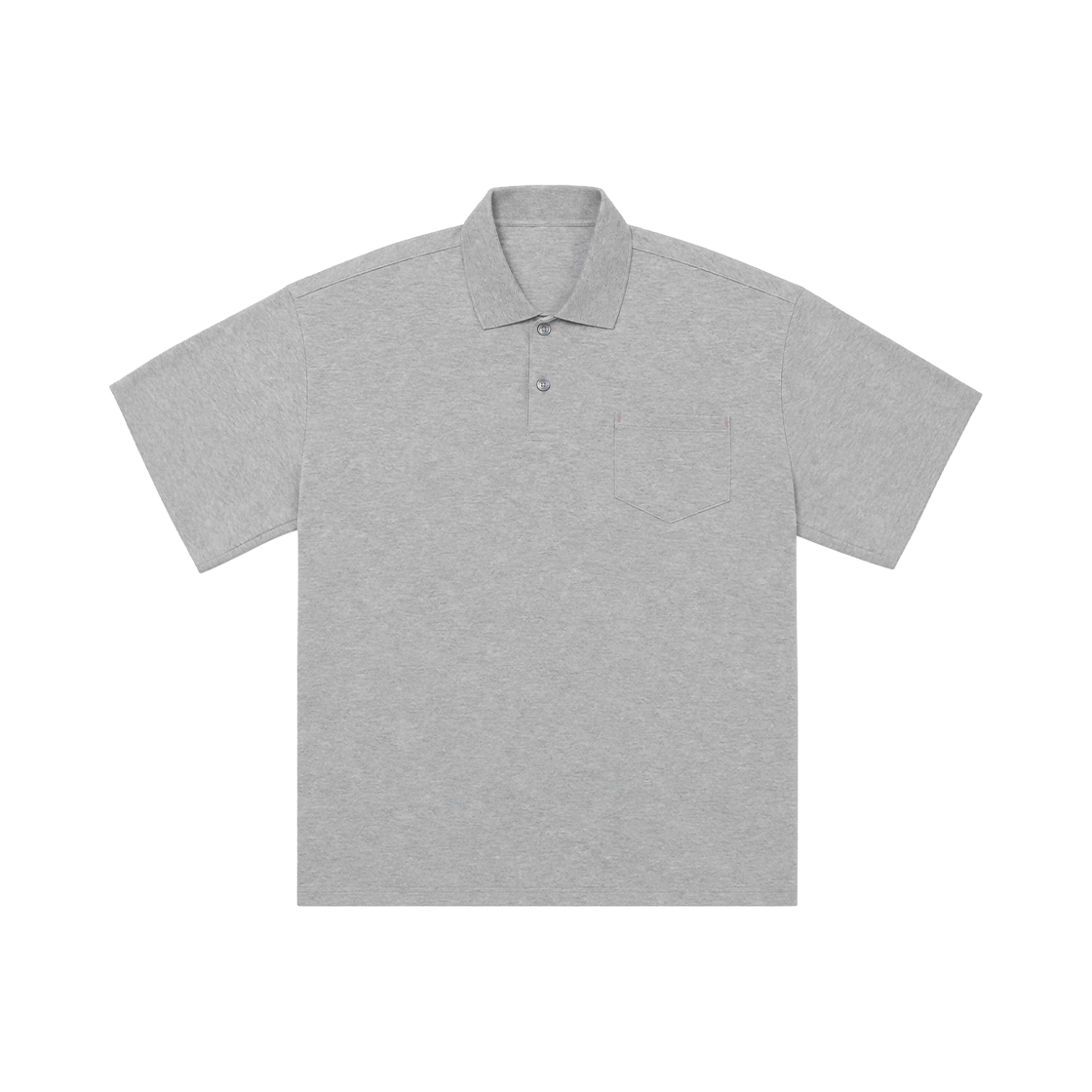 카미엔 백 플리츠 폴로 그레이(Kamien Back Pleats Polo Gray)