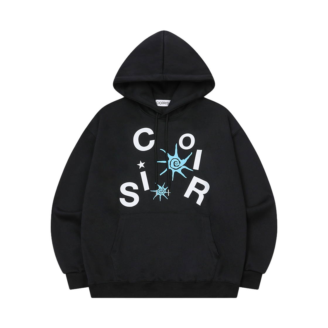 C-P00000BF Coiris Roa Puzzle Logo Hood T Black