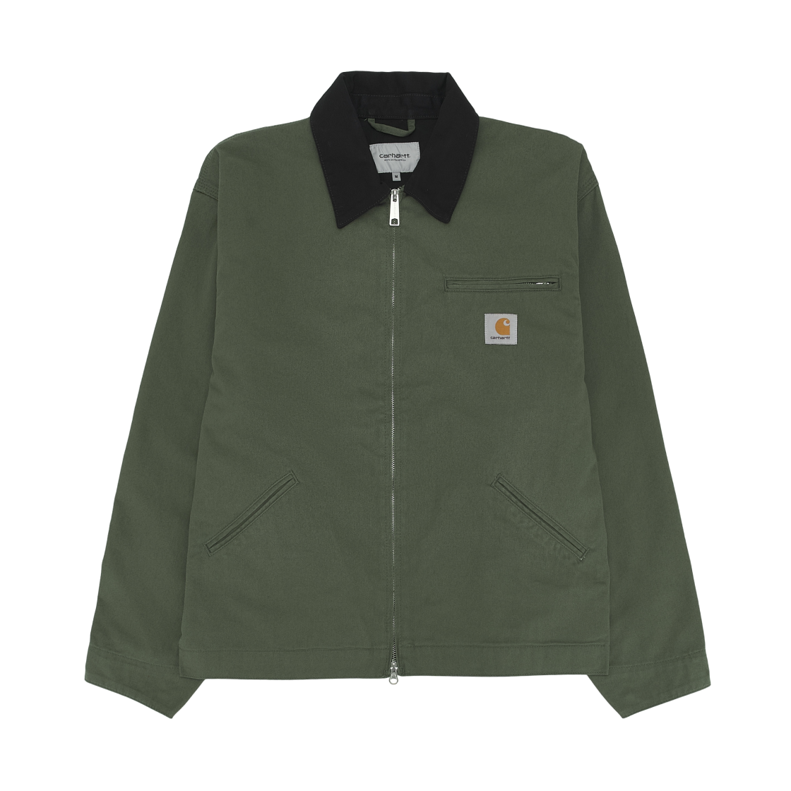 I036489-3OL-02 Carhartt WIP OG Detroit Jacket Leaf Black Rinsed