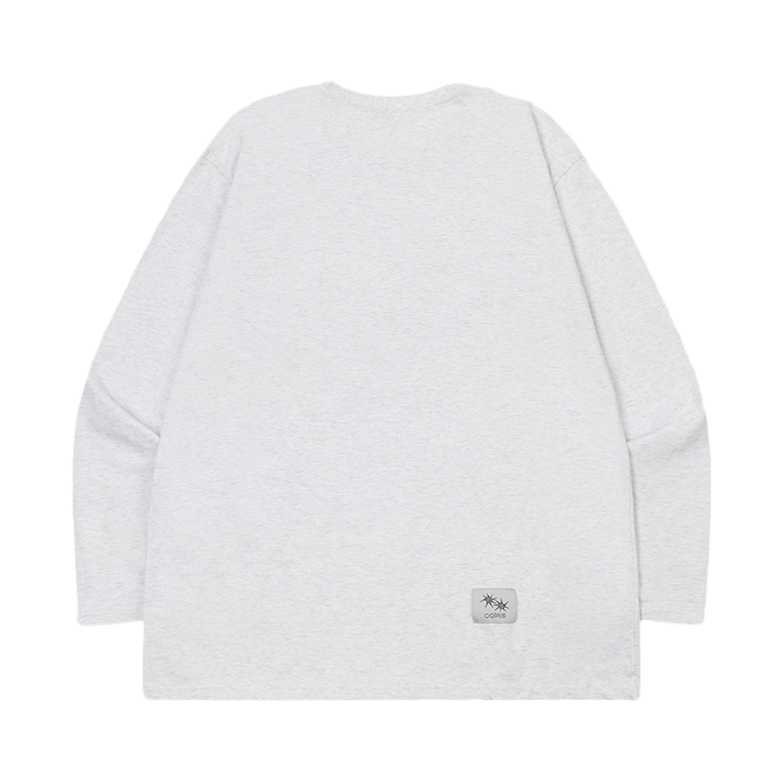 코이리스 로에든 아플리케 롱 슬리브 티 남녀공용 화이트 멜란지(Coiris Roeden Applique Long Sleeve T Unisex White melange) - 2