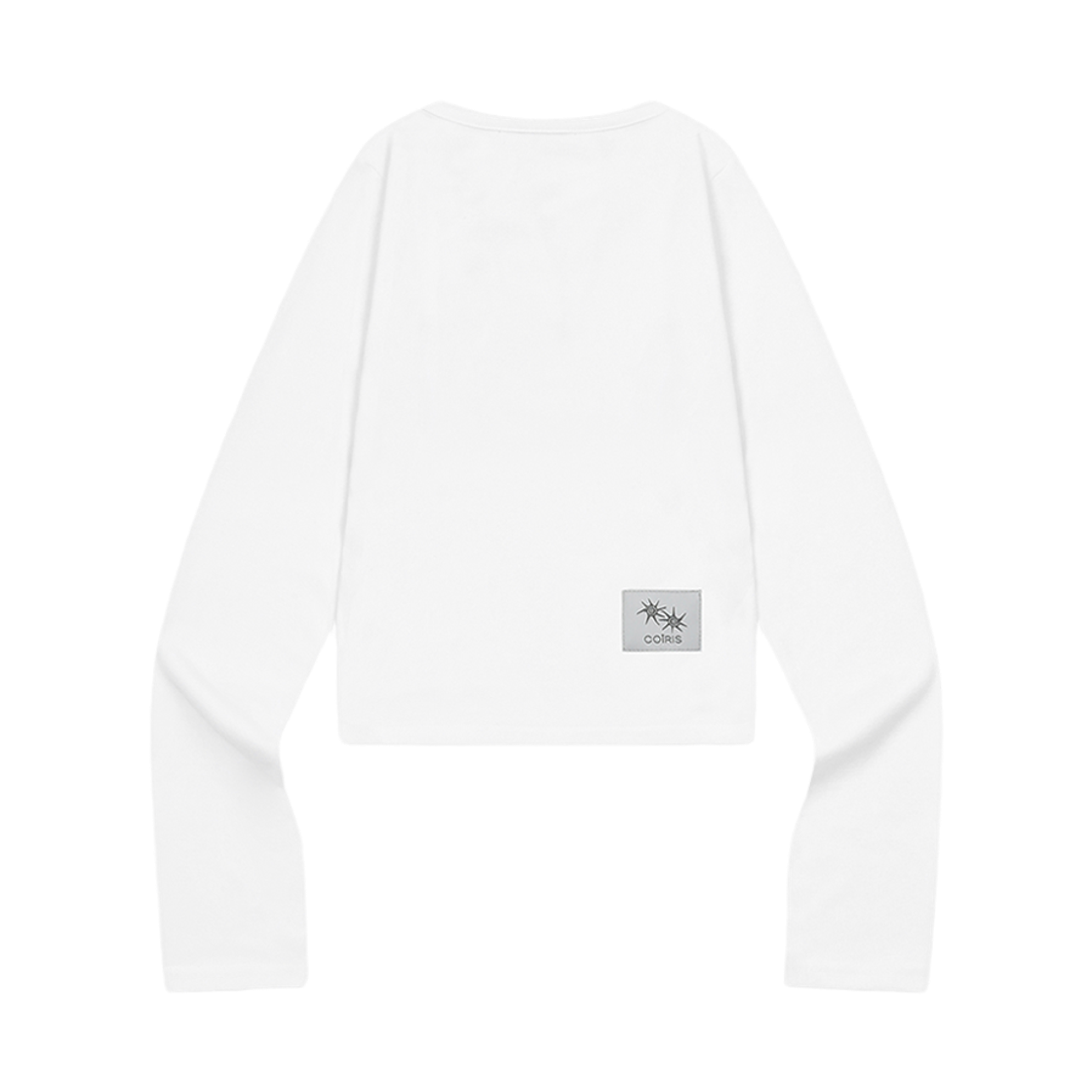코이리스 루번 슬릿 브이넥 긴팔 티 화이트(Coiris Ruben Slit V-Neck Long Sleeve T White) - 2