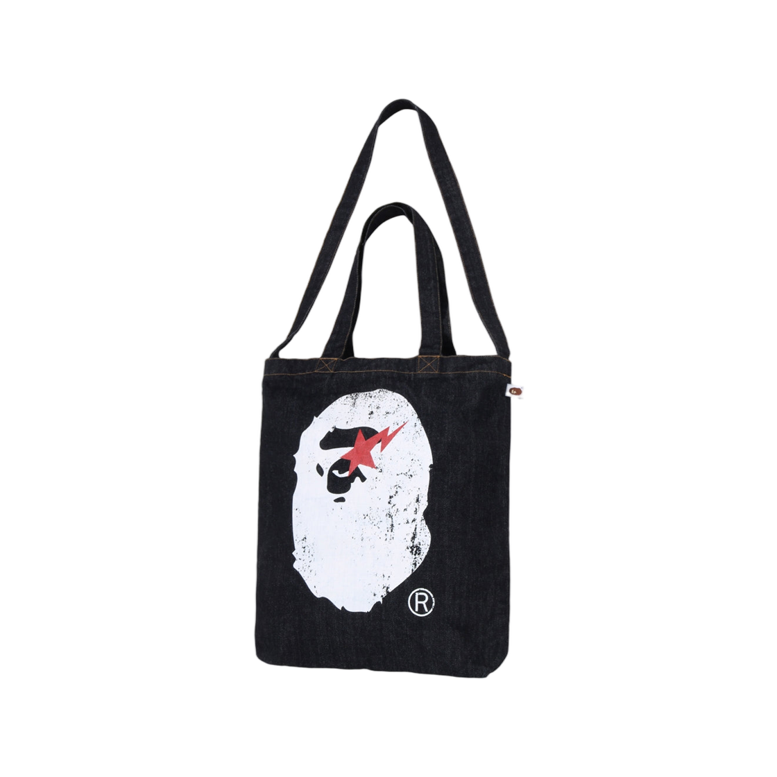 베이프 에이프 헤드 데님 투웨이 토트백 인디고(BAPE Ape Head Denim 2-Way Tote Bag Indigo) - 2