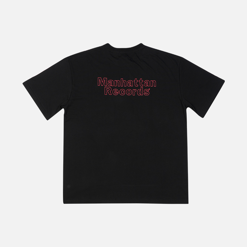 맨하탄 레코즈 라인 로고 포켓 티 - 블랙(Manhattan Records Line Logo Pocket Tee - Black) - 3