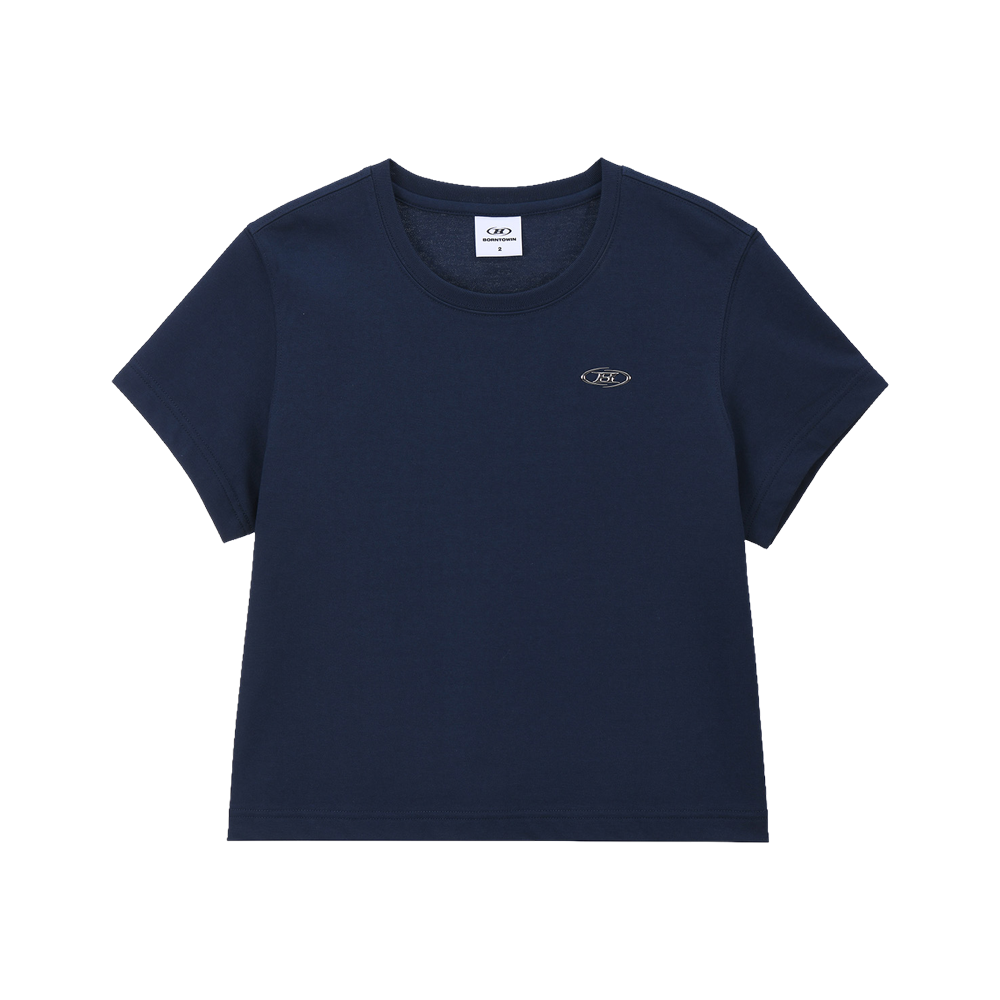 BH2WST230NV BORN TO WIN W Silver B Basic T-Shirts Navy