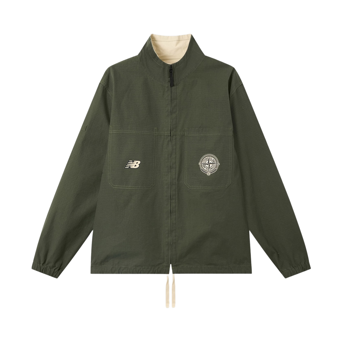 스톤 아일랜드 x 뉴발란스 1200001 리버시블 트랙 자켓 주니퍼(Stone Island x New Balance 1200001 Reversible Track Jacket Juniper) - 1