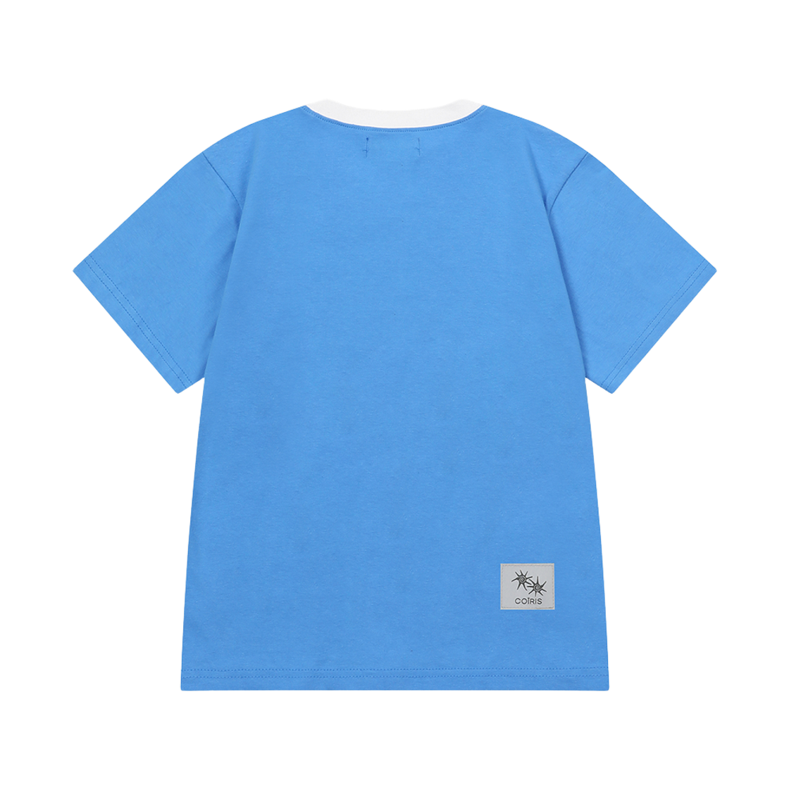 코이리스 로라 스몰 로고 배색 반팔 티 블루(Coiris Rora Small Logo Half T Blue) - 2