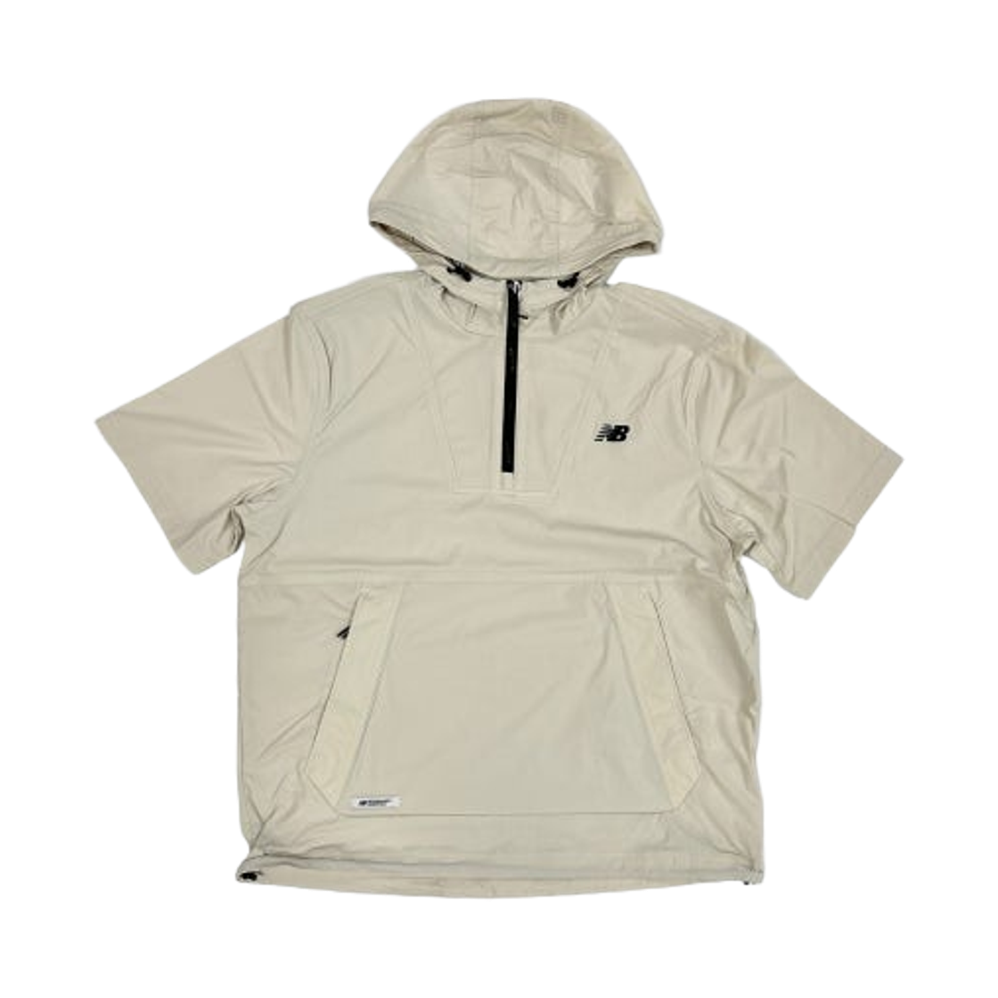 뉴발란스 에센셜 라이트웨이트 스트레치 숏슬리브 아노락 베이지(New Balance Essential Lightweight Stretch Short Sleeve Anorak Beige) - 1
