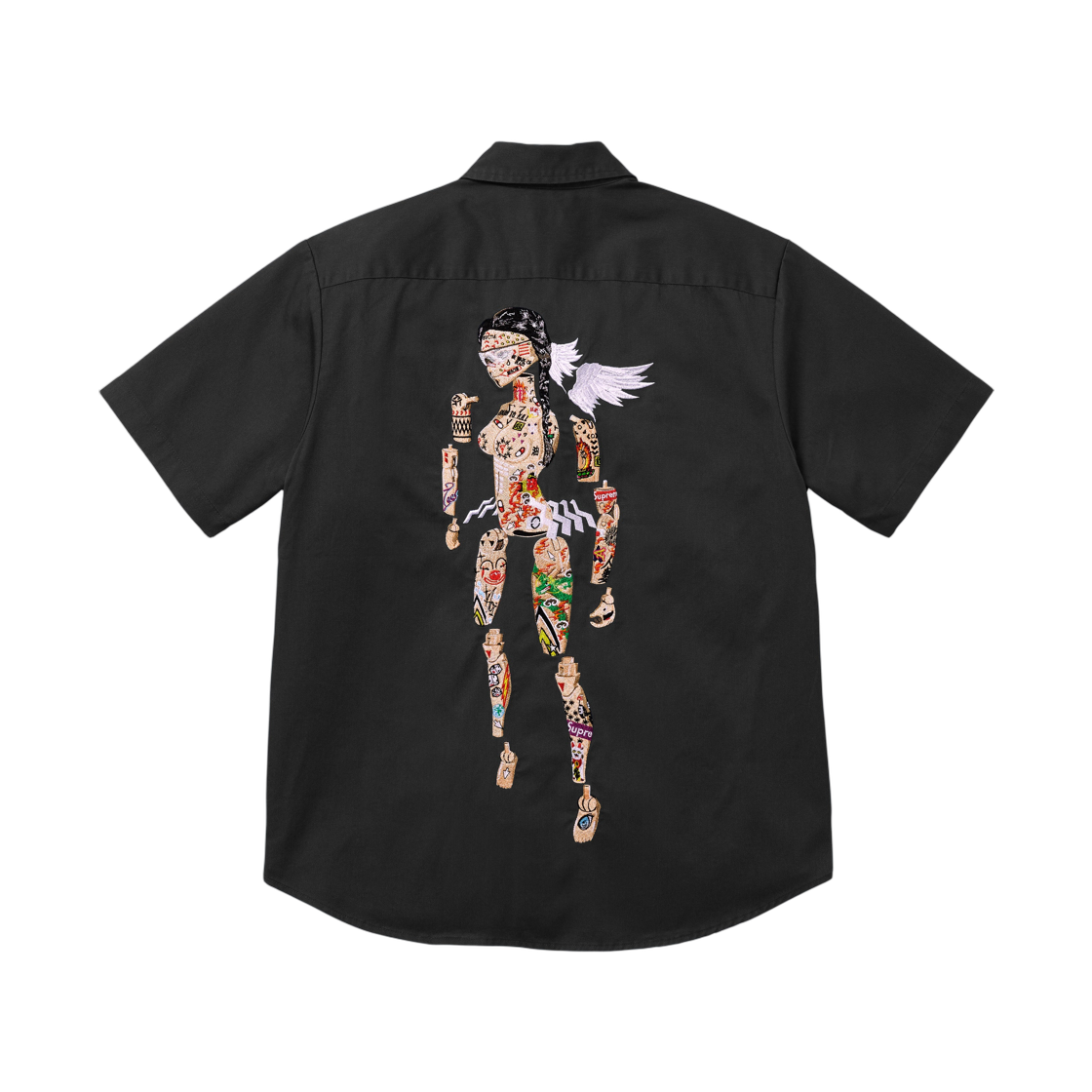- Supreme AOI Cyborg S/S Work Shirt Black - 26SS