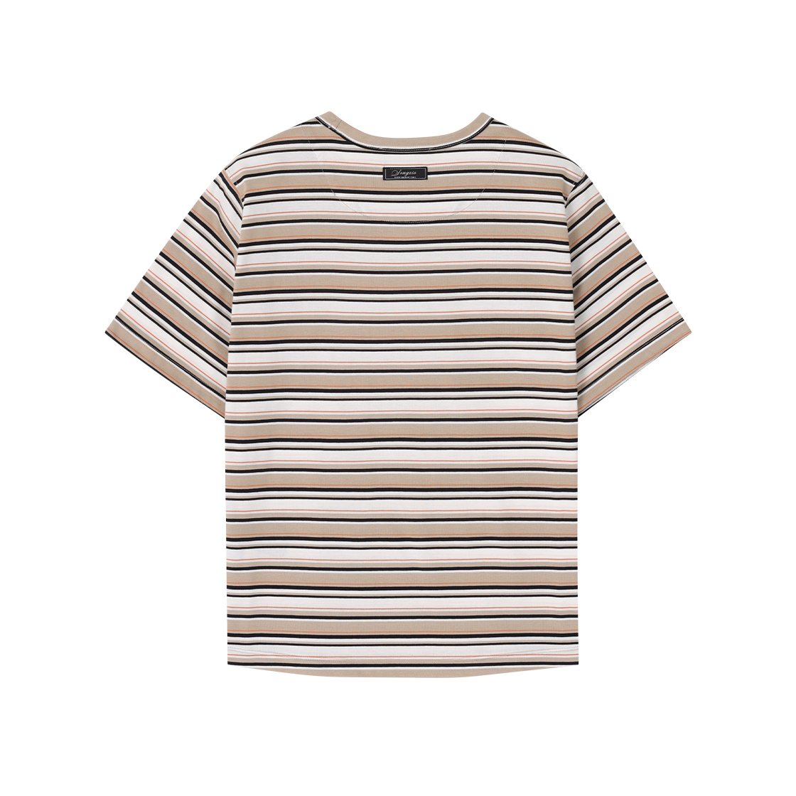 (W) 송지오 하트스톤 슬림 스트라이프 티셔츠 베이지((W) SONGZIO Heart Stone Slim Stripe T Shirt Beige) - 2
