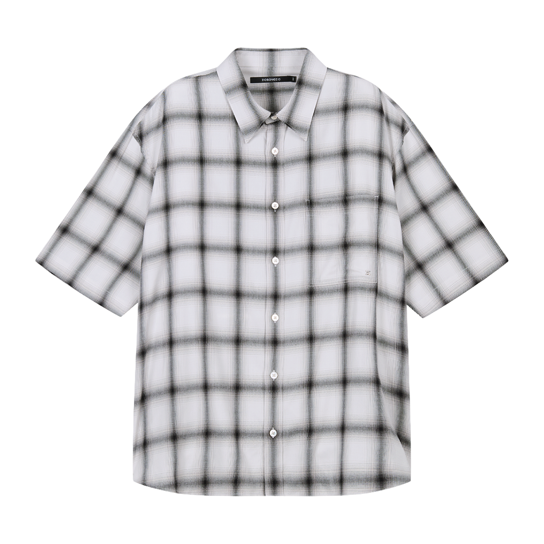 지오송지오 에곤쉴레 체크 하프 셔츠 아이보리 ZI3SH305IV(ZIOSONGZIO Egon Schiele Half Check Shirt Ivory) - 2