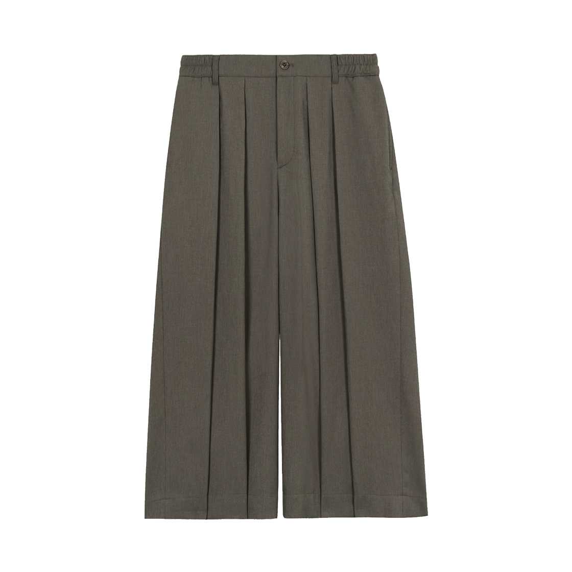 지오송지오 랩 와이드 크롭 팬츠 카키 ZI3PT302KK(ZIOSONGZIO Wrap Wide Crop Pants Khaki)