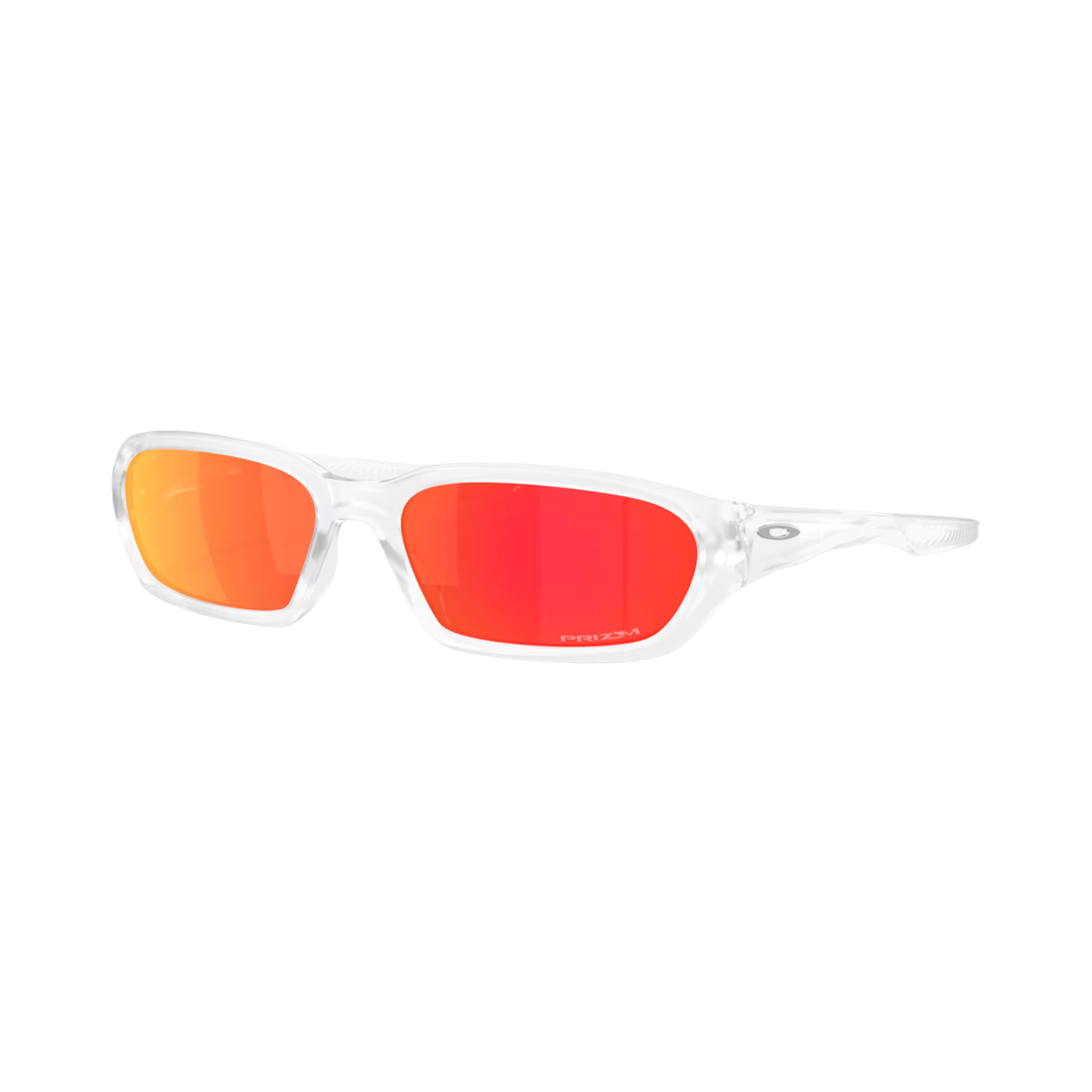 OO9530-0358 Oakley Terraforma Matte Clear Frame Prizm Ruby Lenses High Bridge Fit