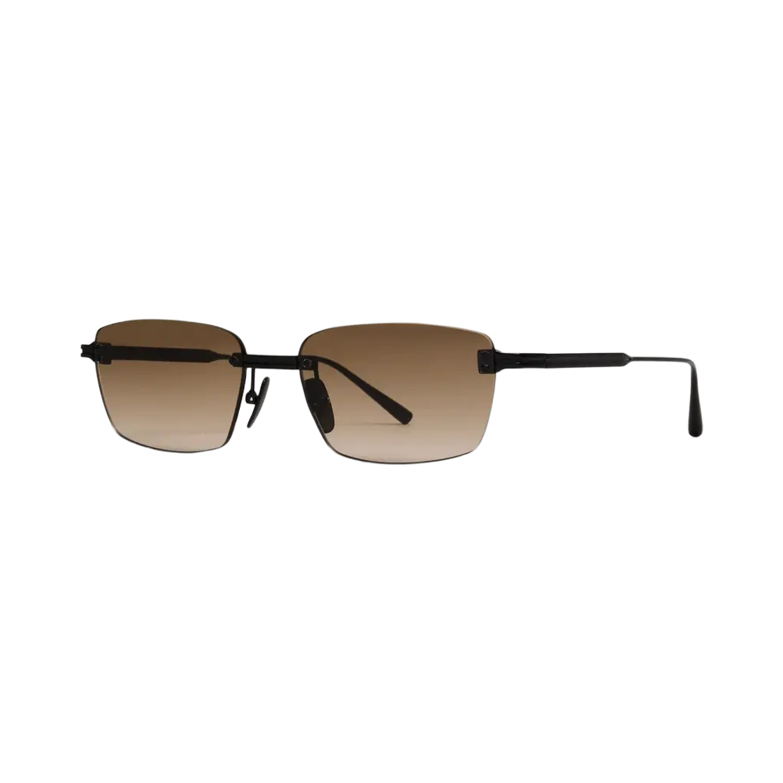 치미 림리스 큐빅 브라운 그라디언트 매트 블랙(Chimi Rimless Cubic Brown Gradient Matte Black) - 2