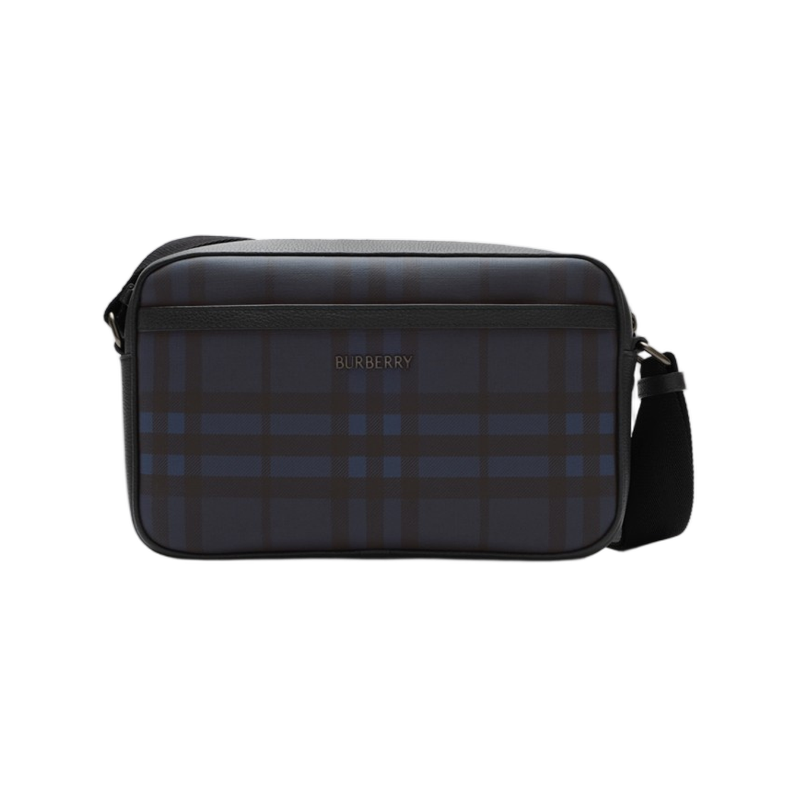 8129340 Burberry City Check Crossbody Bag Navy