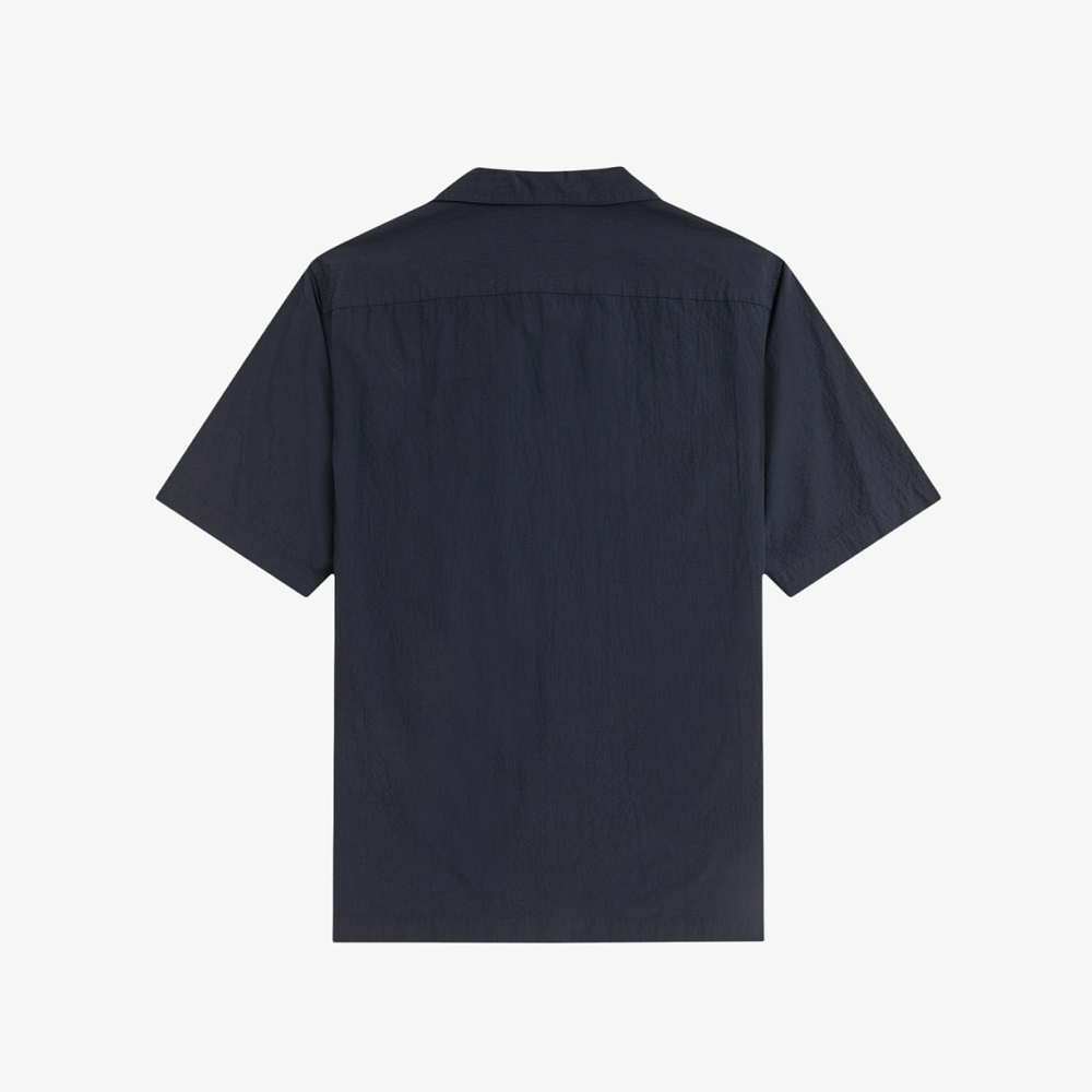 프레드페리 시어서커 리비어 칼라 셔츠 네이비(Fred Perry Seersucker Revere Collar Shirt Navy) - 2