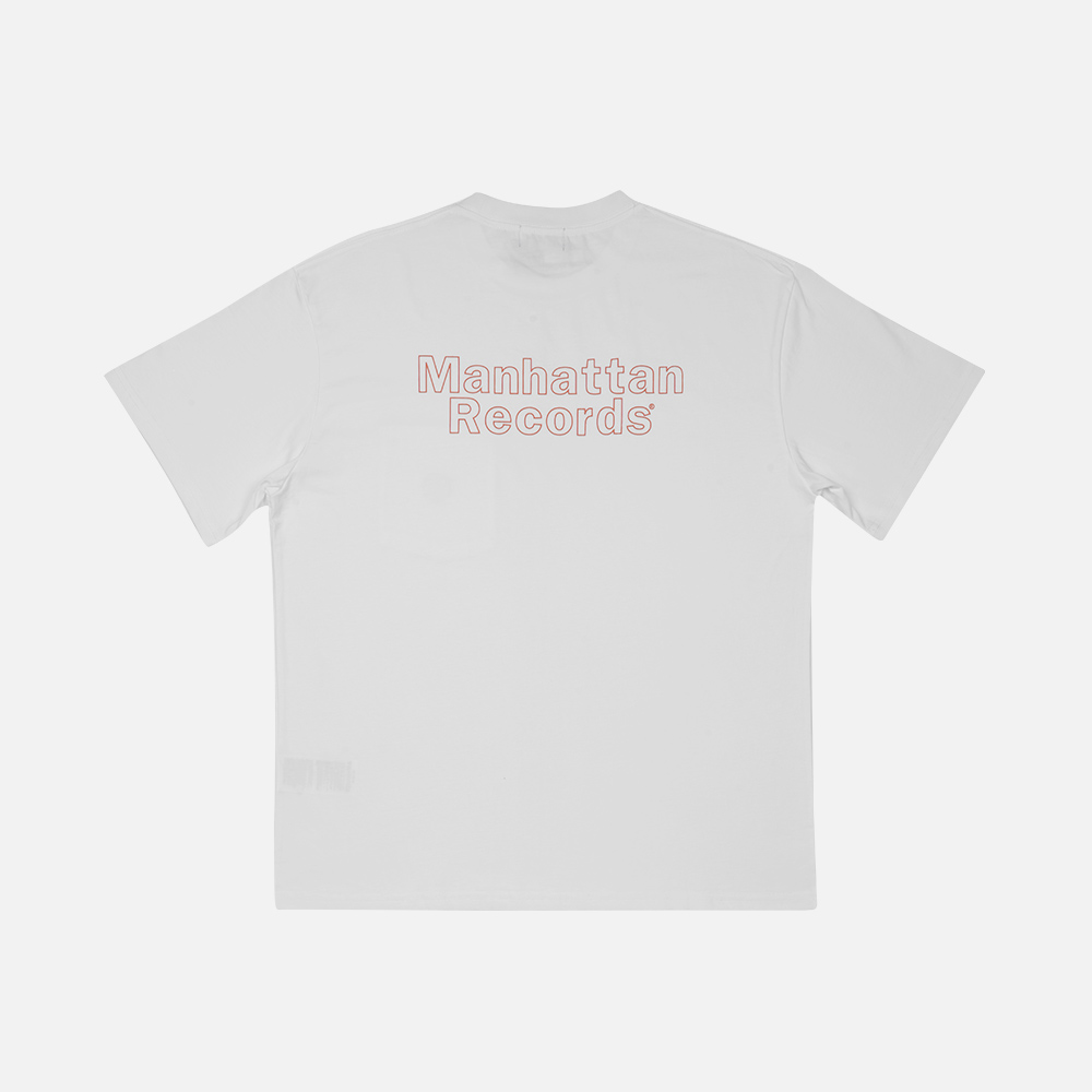 맨하탄 레코즈 라인 로고 포켓 티 - 화이트(Manhattan Records Line Logo Pocket Tee - White) - 3