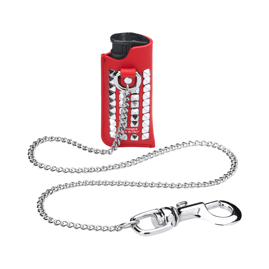 슈프림 스터드 레더 라이터 홀더 레드 - 26SS(Supreme Studded Leather Lighter Holder Red - 26SS) - 2