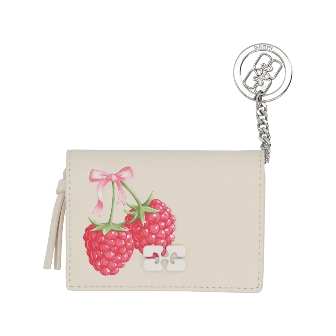 가니 라즈베리 카드 홀더 에그렛(Ganni Raspberries Card Holder Egret)