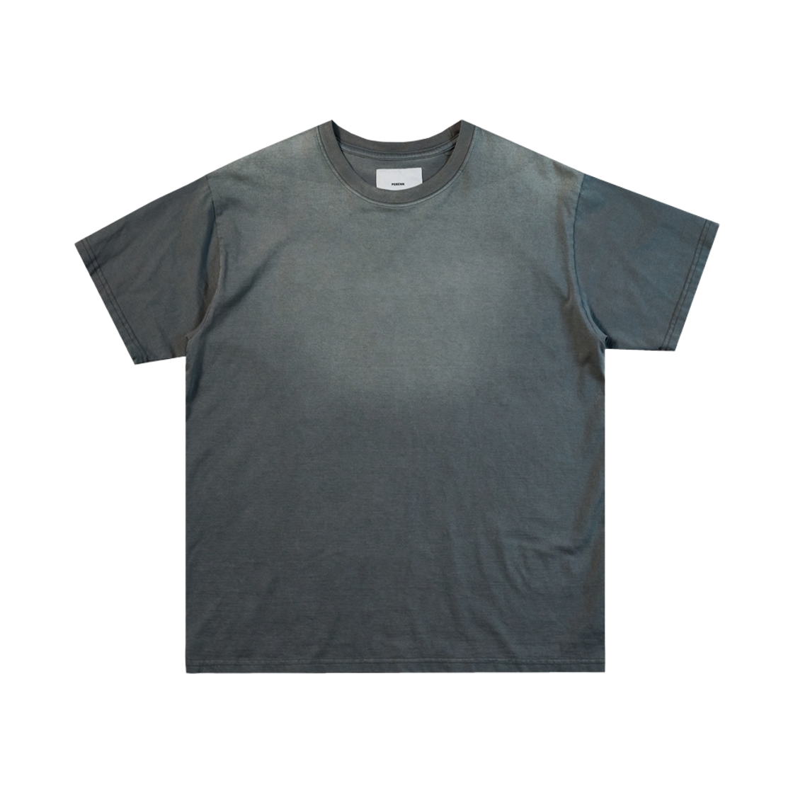 퍼렌 페이디드 워시 1/2 티셔츠 올리브(PERENN Faded Wash 1/2 T-shirt Olive)