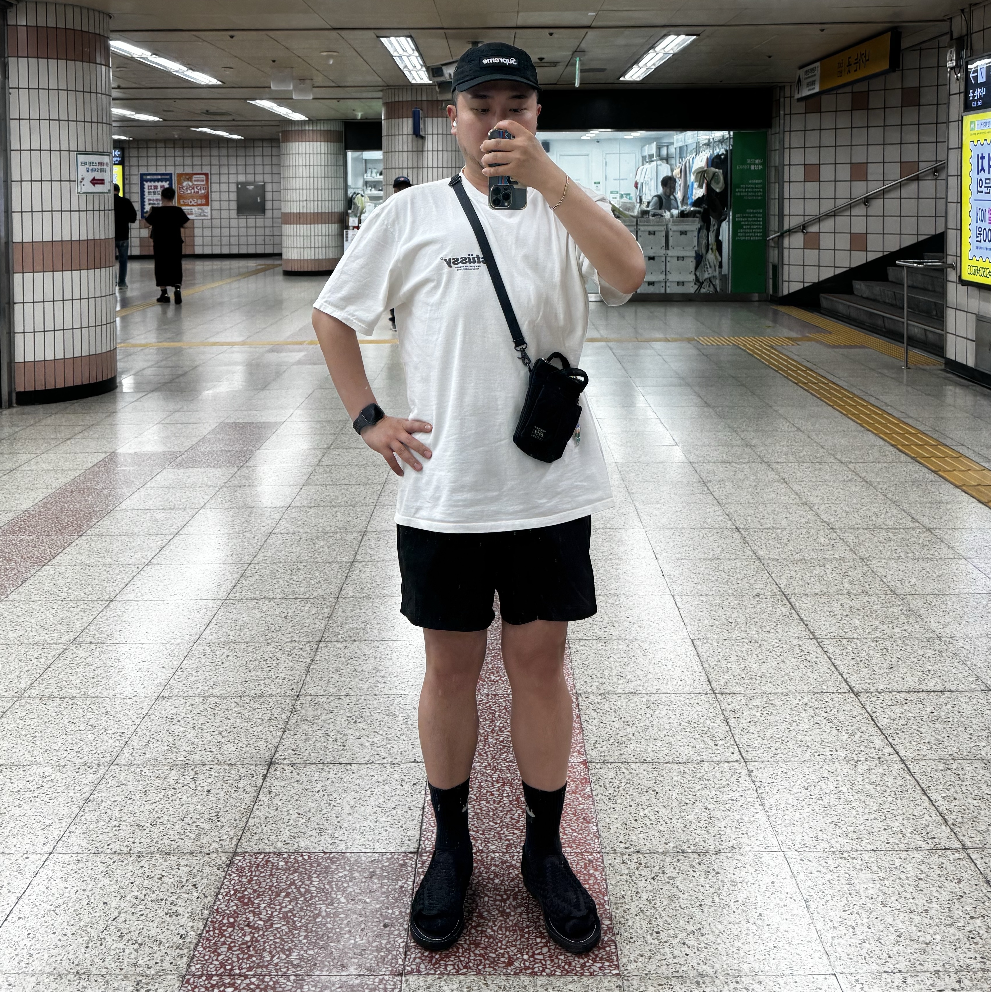 Chubasco Aztec Juan Black, Supreme Military Camp Cap Black - 26SS 착용 스타일