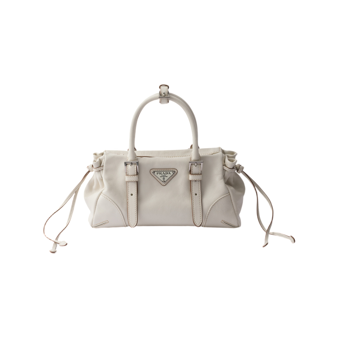 1BA499-2ZQX-F0009 Prada Bonnie Small Leather Bag White