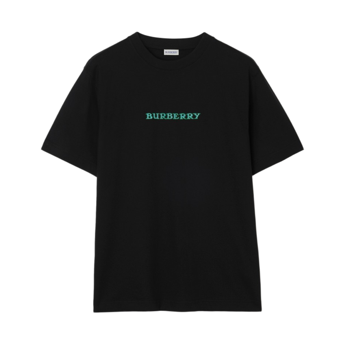 8128068 Burberry Heritage Logo Cotton T-Shirt Black