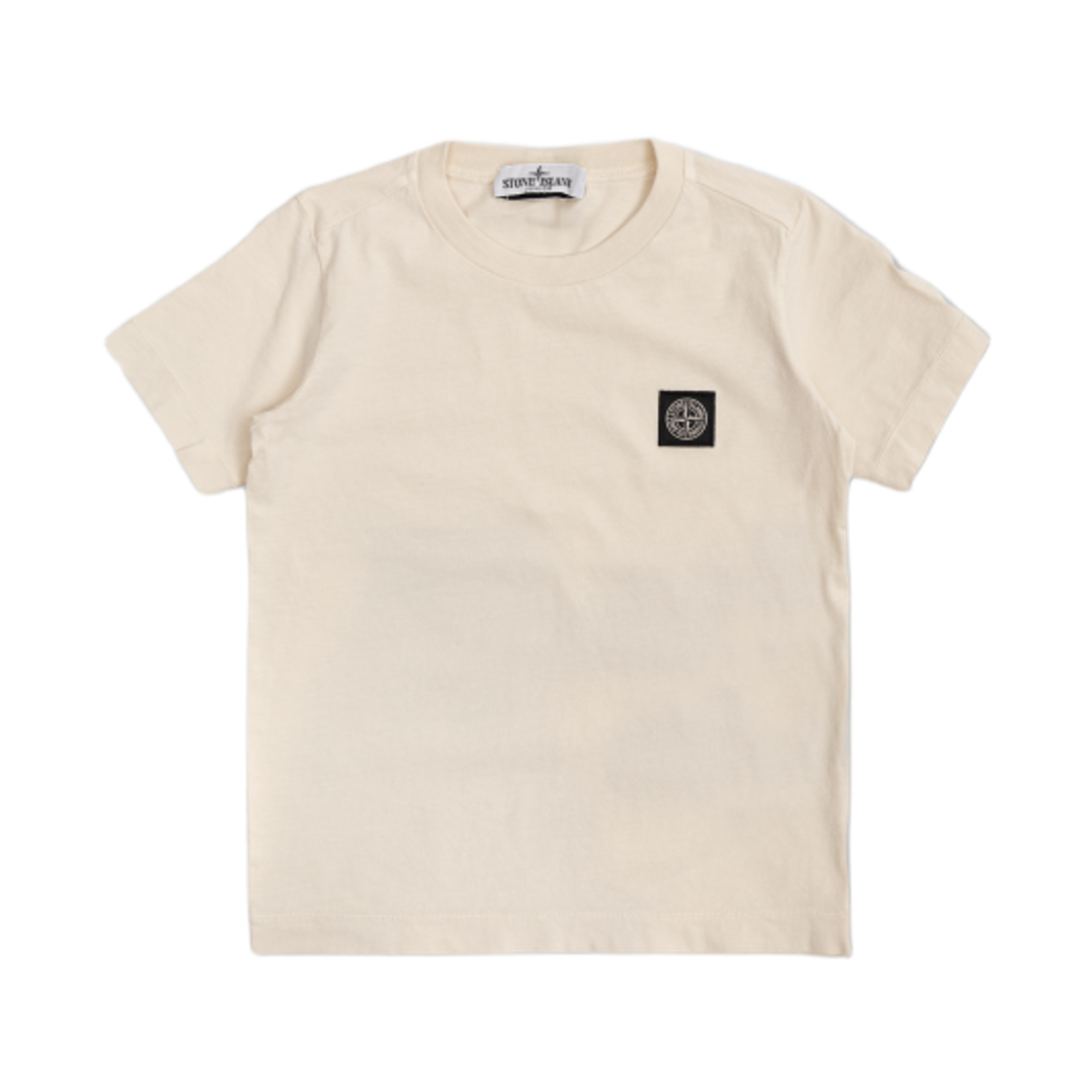 L1S1621000-02S0047-V0097 (Kids) Stone Island 2100002 Light Cotton Jersey Regular Fit T-Shirt with Compass Patch Off White - 26SS