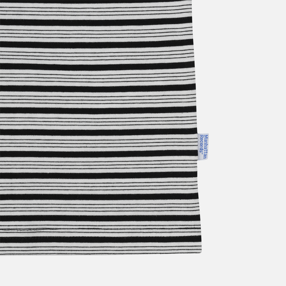 맨하탄 레코즈 포켓 보더 티 - 블랙(Manhattan Records Pocket Border Tee - Black) - 5