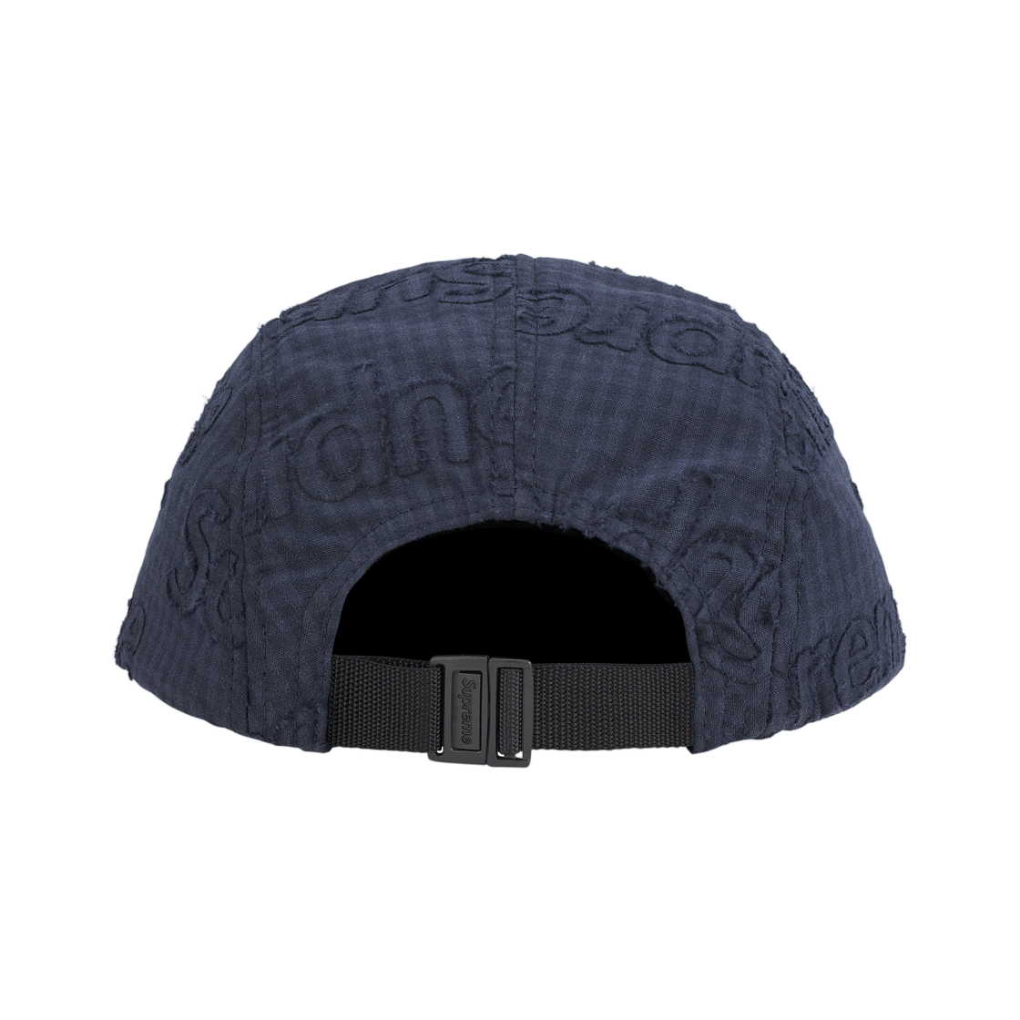 슈프림 모노그램 깅엄 캠프캡 네이비 - 26SS(Supreme Monogram Gingham Camp Cap Navy - 26SS) - 2