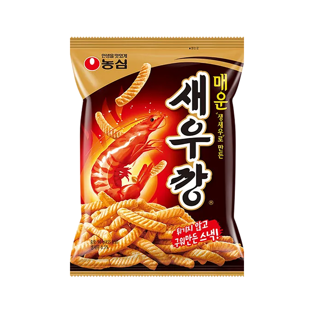 농심 매운새우깡 10봉(Nongshim Maeun Saewookkang Spicy Shrimp Crackers 10 Packs)