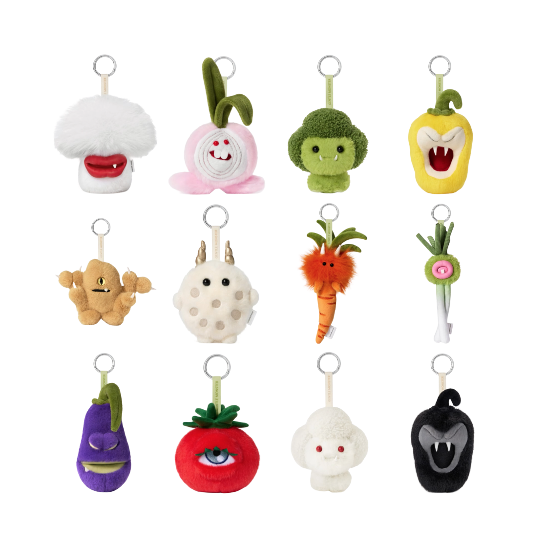 젠틀 몬스터 베지몬 키링 미개봉 랜덤박스 (1개입)(Gentle Monster Veggiemon Keyring Sealed Case (1 Blind Box))