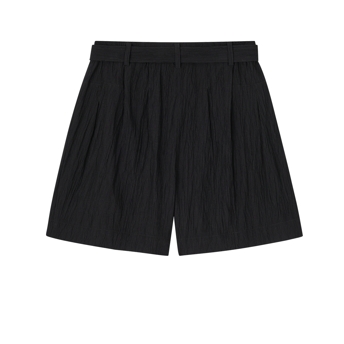 (W) 송지오 컬렉션 엣지폴드 볼륨 쇼츠 블랙((W) SONGZIO COLLECTION Edgefold Volume Shorts Black) - 2
