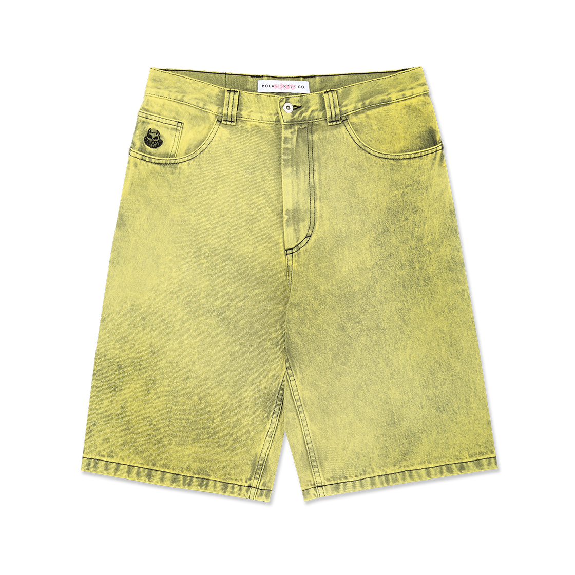 P000BLQH Polar Skate Co. Big Boy Shorts Angel Child Lemon Black