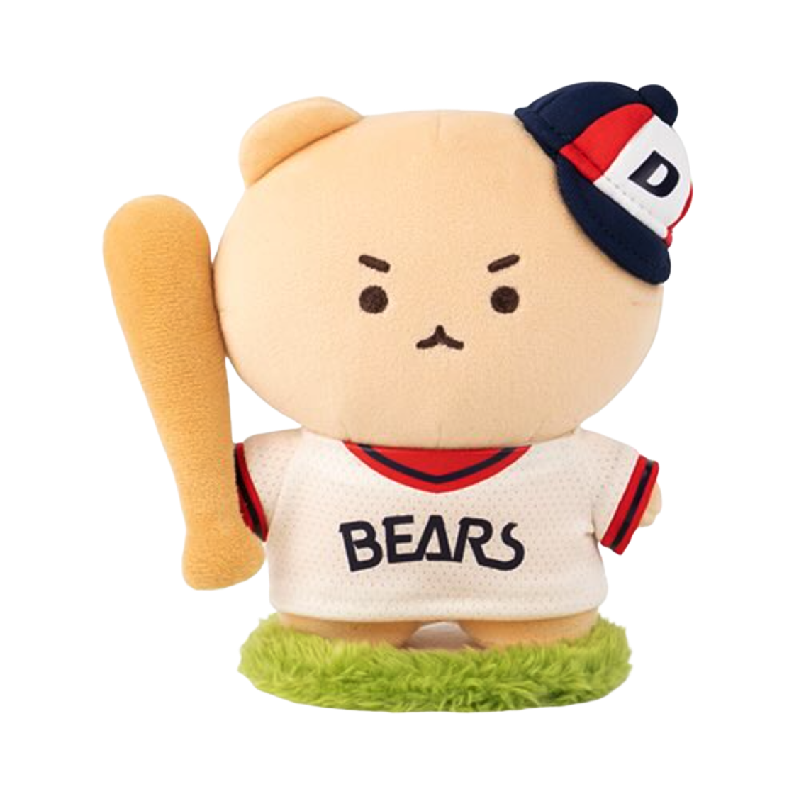 두산 베어스 x 망그러진곰 올드망곰베어스 마그넷 스탠딩 인형(Doosan Bears x Manggom Old Manggombears Magnet Standing Plush) - 1