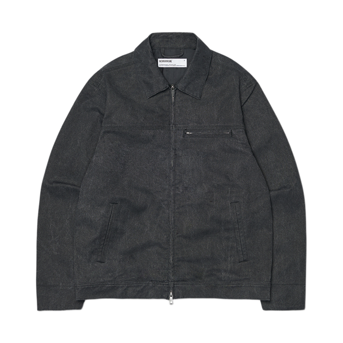 NMSS62JK03WBK NOMANUAL E.S Washed Work Jacket Washed Black