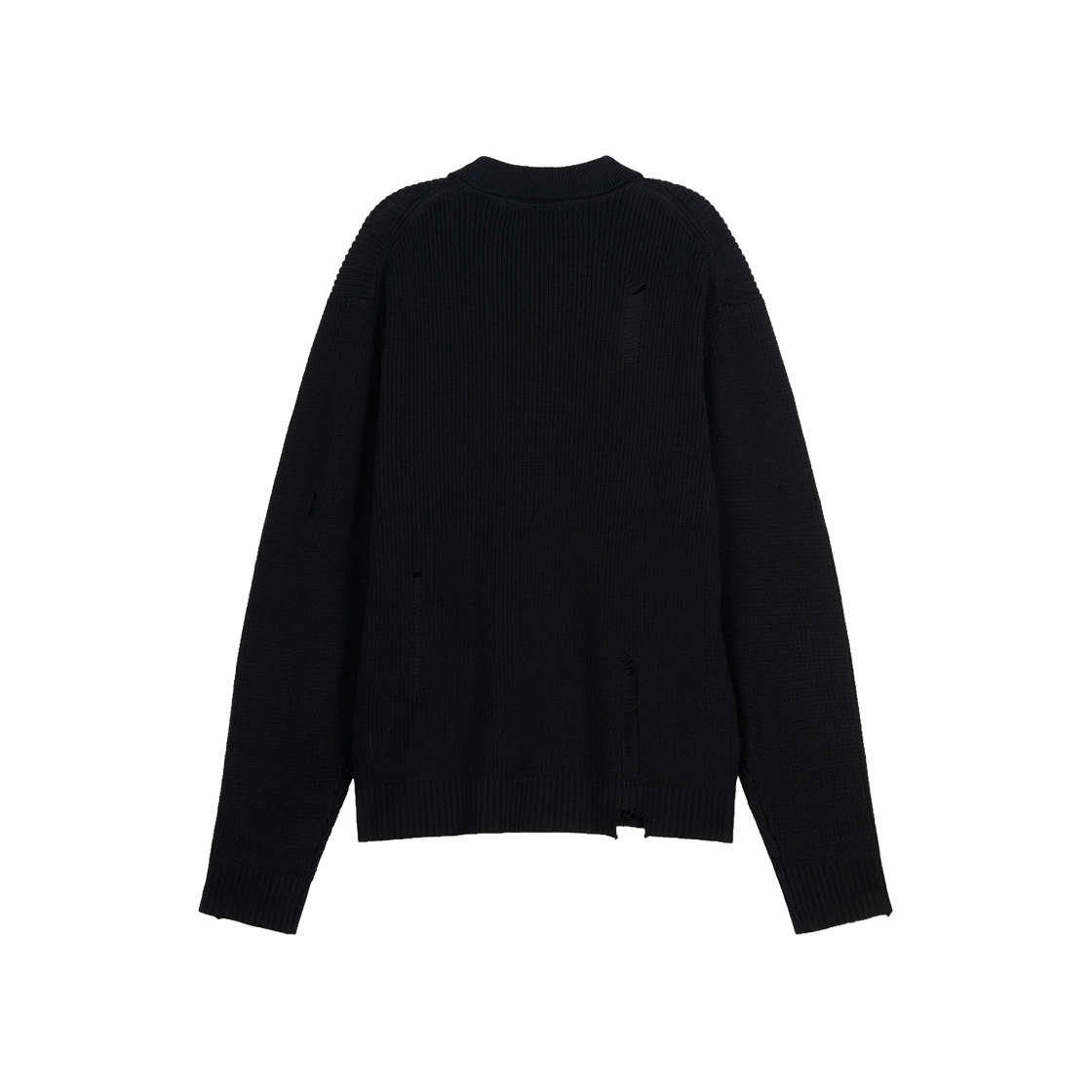 지오송지오 디스트로이드 카라 가디건 블랙 ZI2KT210BK(ZIOSONGZIO Destroyed Collared Cardigan Black) - 2