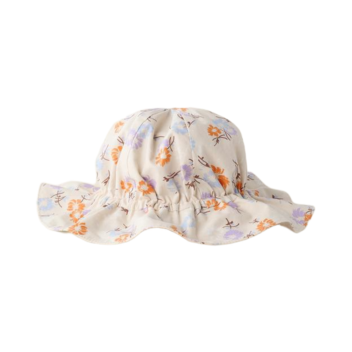 (키즈) 자라 x 카라멜 런던 플로럴 포플린 모자 멀티컬러((Kids) Zara x Caramel London Floral Poplin Hat Multicolor)