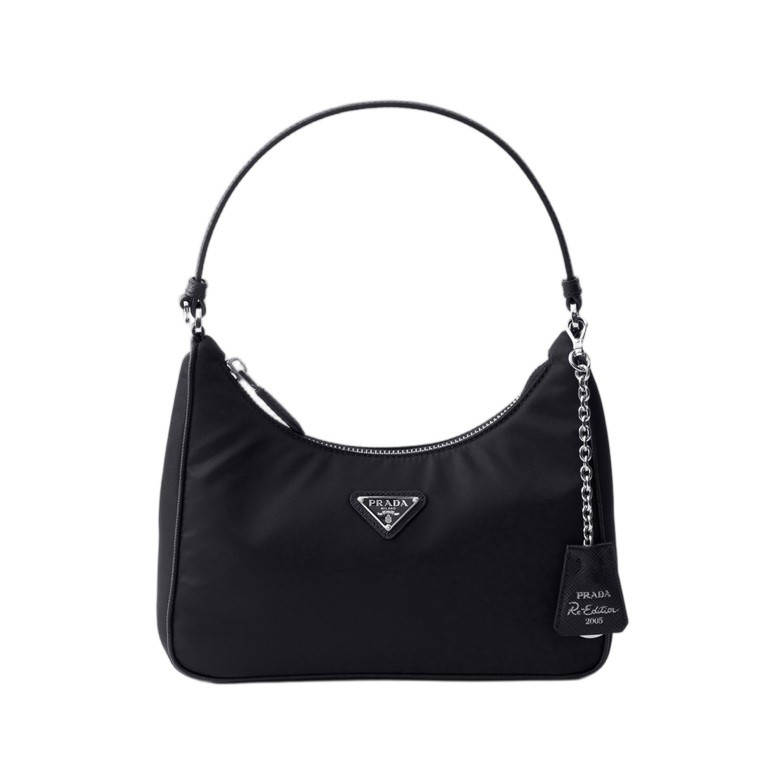 1N204P-R064-F0002 Prada Re-Edition 2005 Re-Nylon and Saffiano Mini Bag Black