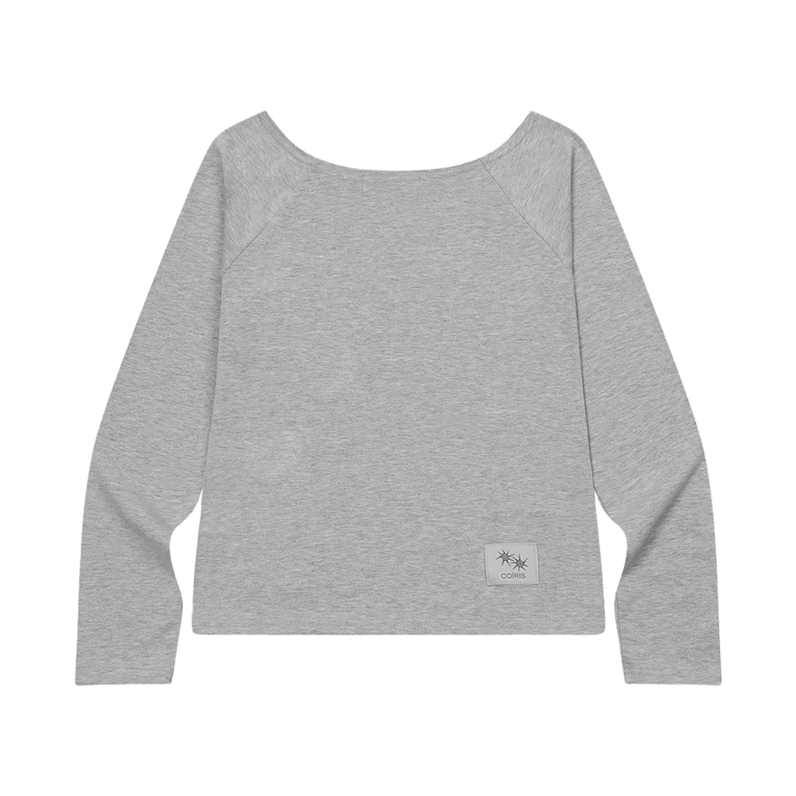 코이리스 리브 오프숄더 나그랑 긴팔 티 그레이(Coiris Liv Off Shoulder Raglan Long Sleeve T Gray) - 2