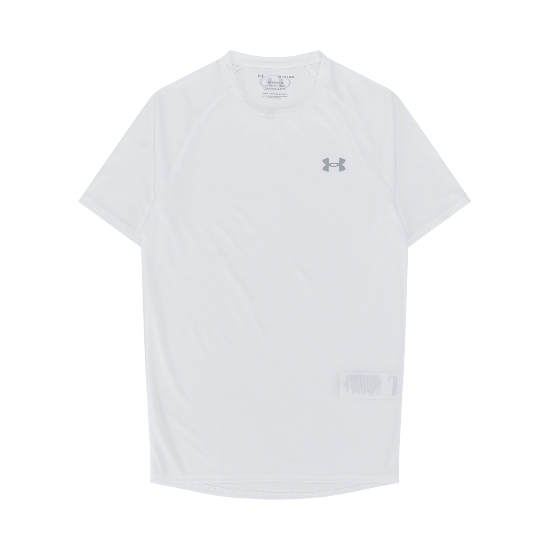언더아머 테크 2 숏 슬리브 화이트 오버캐스트 그레이(Under Armour Tech 2.0 Short Sleeve White Overcast Gray)