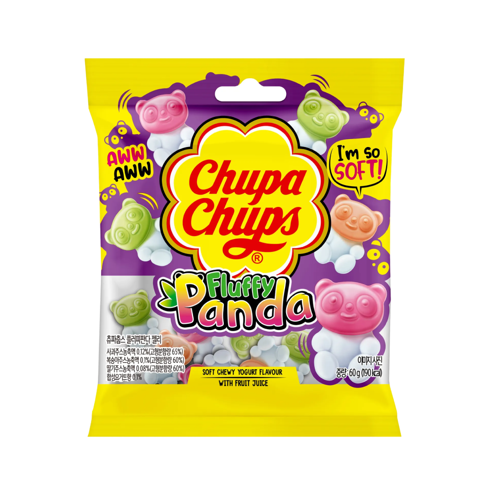 농심 츄파춥스 플러피판다 60g * 10봉(Nongshim Chupa Chups Fluffy Panda 60g * 10ea)