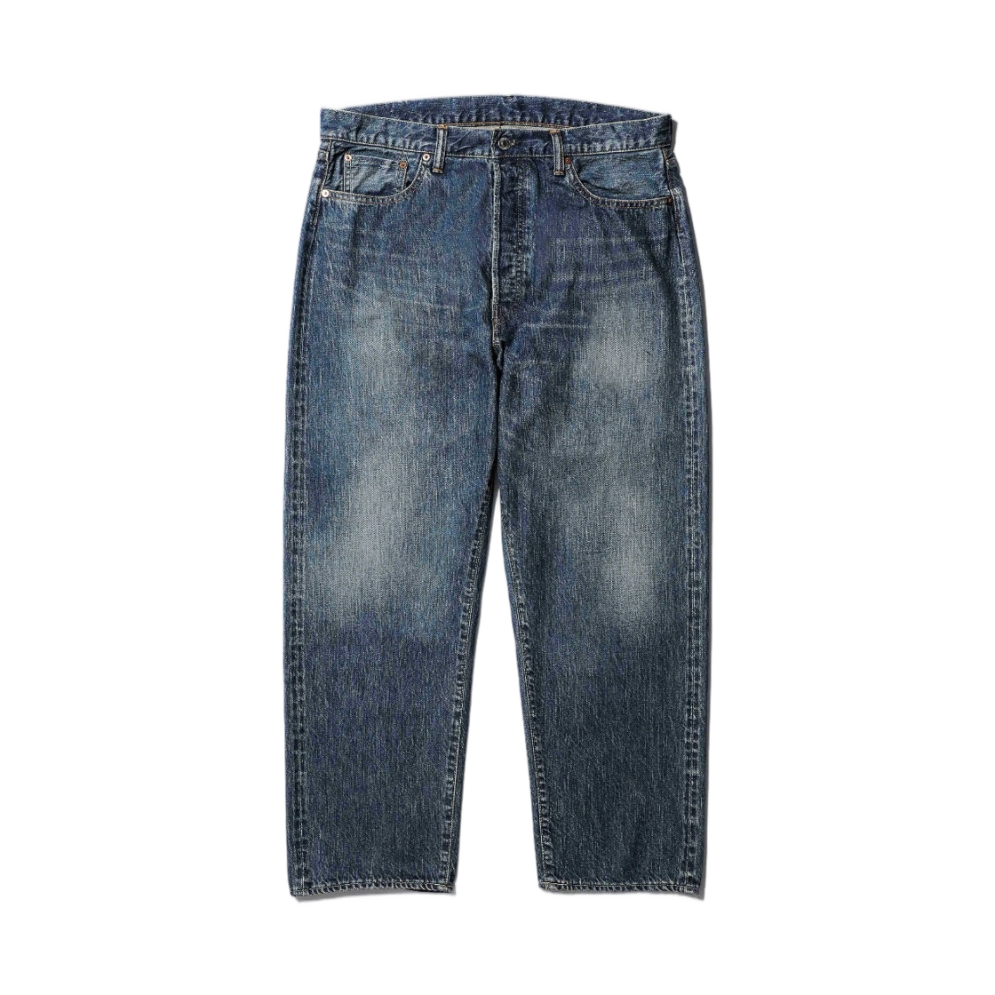 아프레쎄 워시드 데님 와이드 팬츠 인디고 - 26FW(A.Presse Washed Denim Wide Pants Indigo - 26FW)