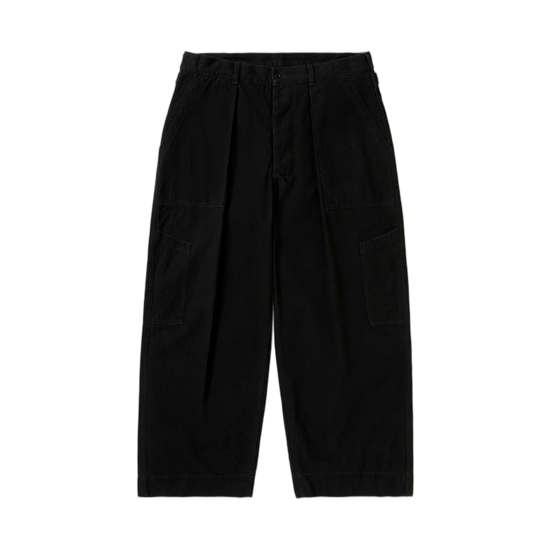 아프레쎄 USAF 헴드 바텀 블랙 - 26FW(A.Presse USAF Hemmed Bottoms Black - 26FW) - 1