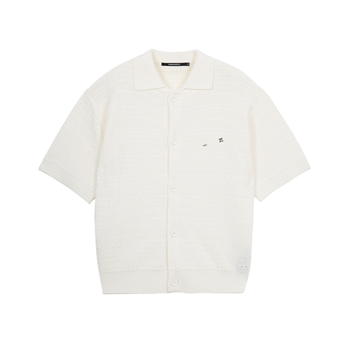 지오송지오 트위드 카라 가디건 오프화이트 ZI3KT305OW(ZIOSONGZIO Tweed Collared Cardigan Off White)