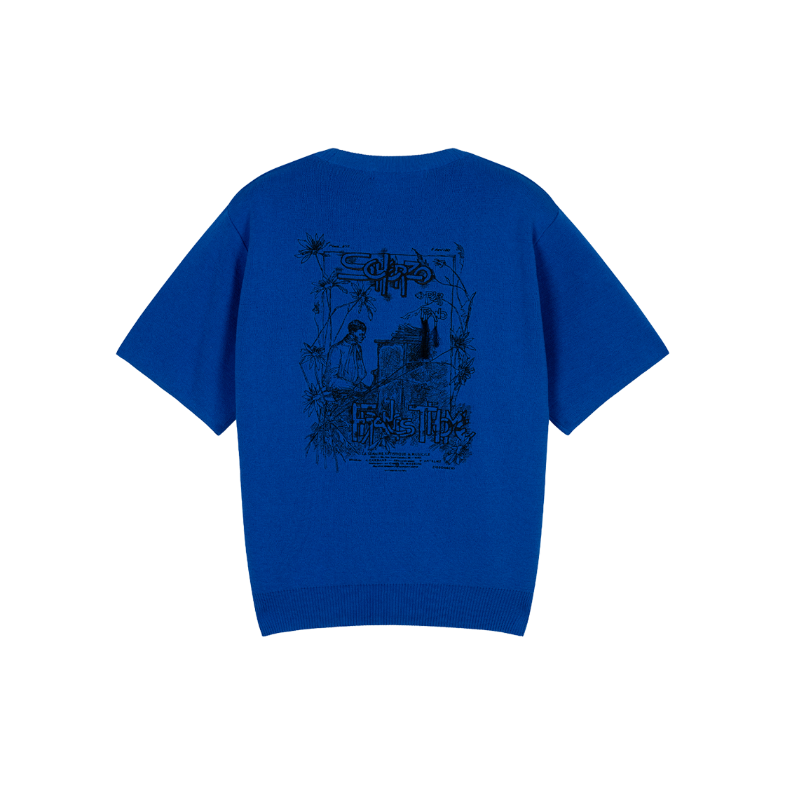 지오송지오 스케르조 아트워크 크루넥 니트 블루 ZI3KT313BL(ZIOSONGZIO Scherzo Artwork Crewneck Knit Blue)