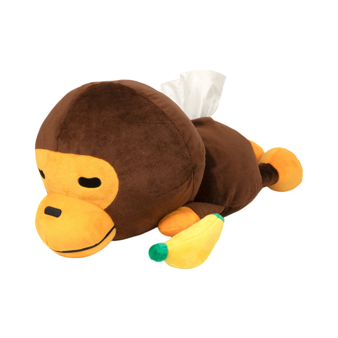 베이프 베이비 마일로 퍼 티슈 박스 커버 브라운(BAPE Baby Milo Fur Tissue Box Cover Brown) - 1