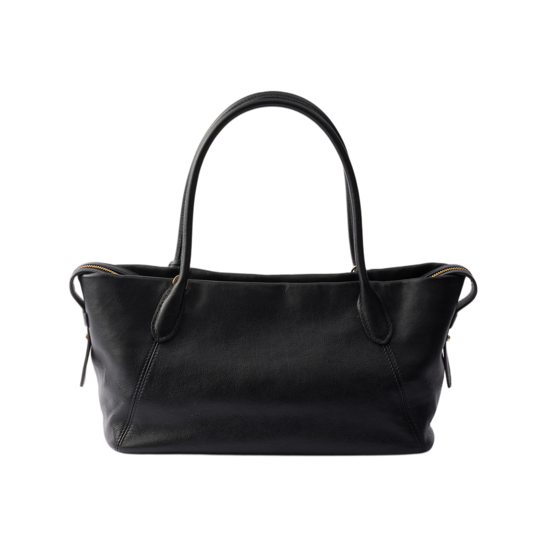 프라다 라지 레더 토트백 블랙(Prada Large Leather Tote Bag Black) - 2